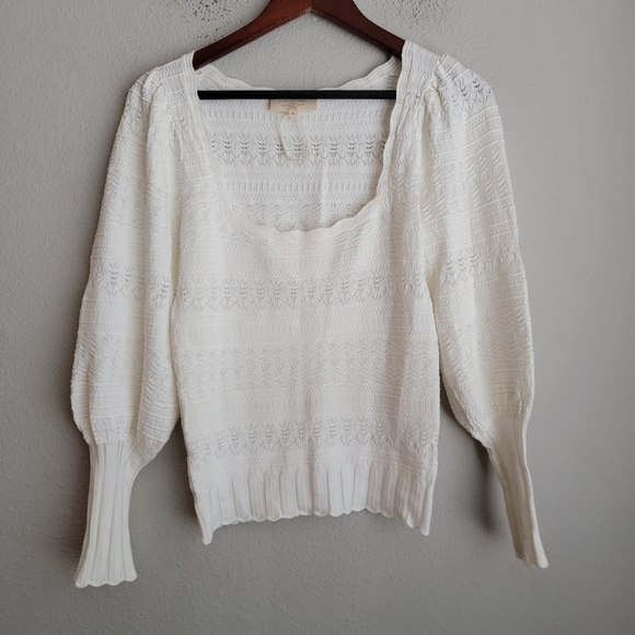 Sezane Ronnie Jumper in White size S NWOT - Picture 6 of 11